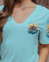 HAPPINESS COMES IN WAVES COMPASS ALL OVER PRINT - YHLN1506231