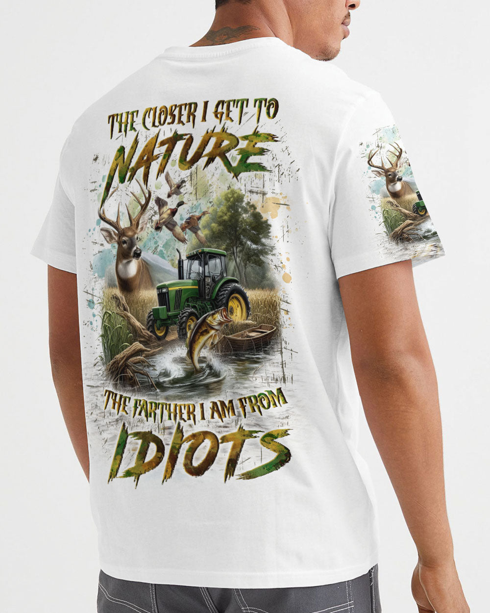 THE CLOSER I GET TO NATURE HUNTING ALL OVER PRINT - YHLN1911242