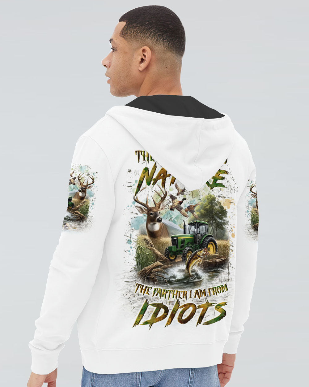 THE CLOSER I GET TO NATURE HUNTING ALL OVER PRINT - YHLN1911242