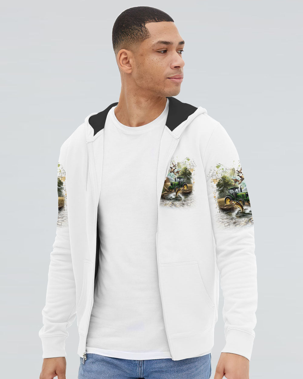 THE CLOSER I GET TO NATURE HUNTING ALL OVER PRINT - YHLN1911242