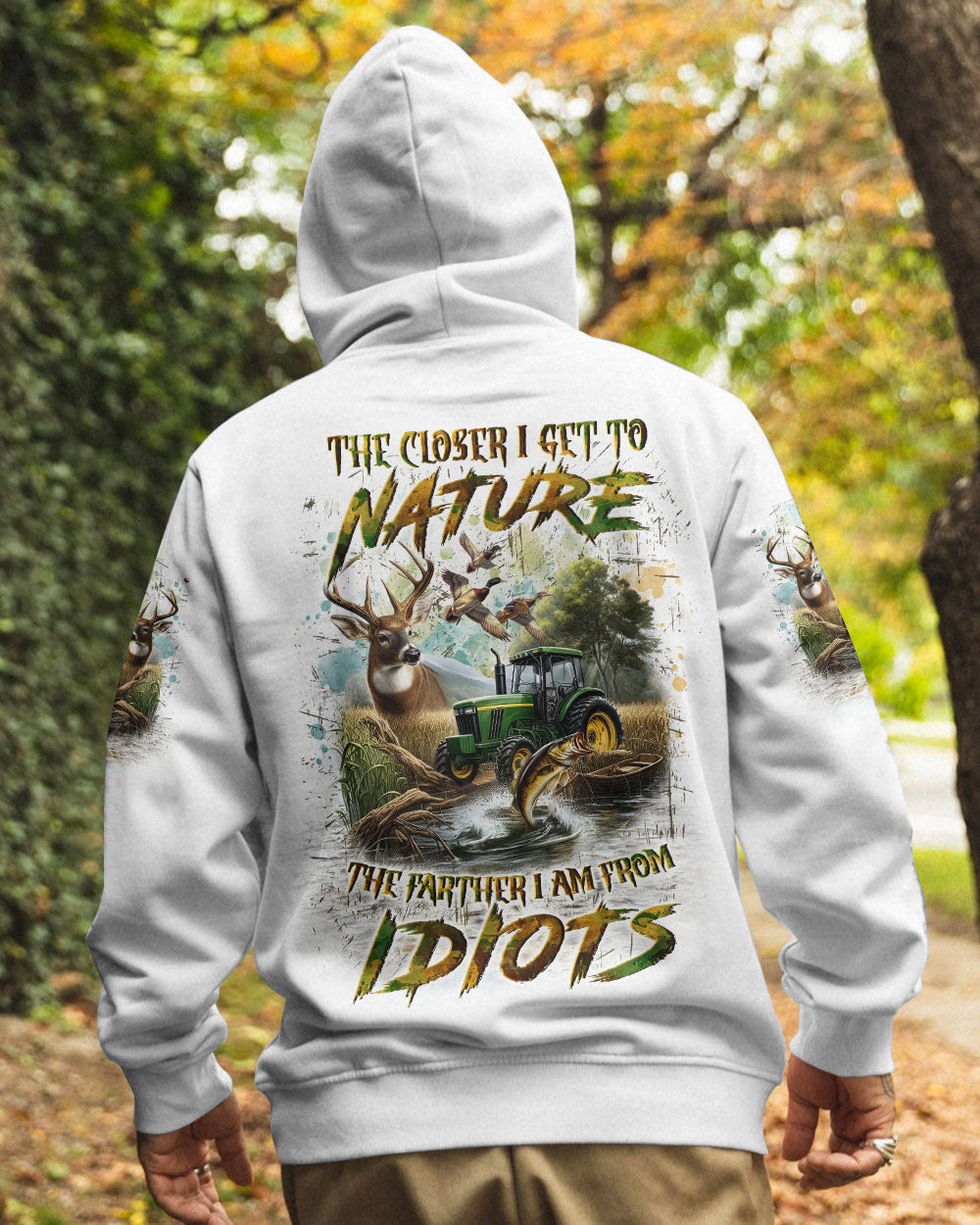 THE CLOSER I GET TO NATURE HUNTING ALL OVER PRINT - YHLN1911242