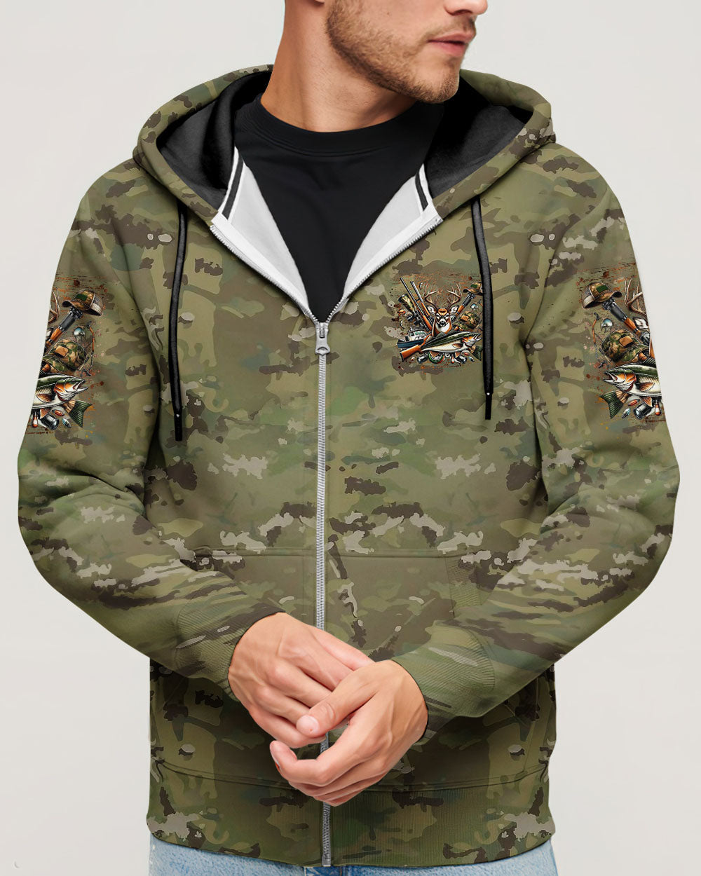 FISHING SOLVES MOST OF MY PROBLEMS HUNTING ALL OVER PRINT - YHLN2011242