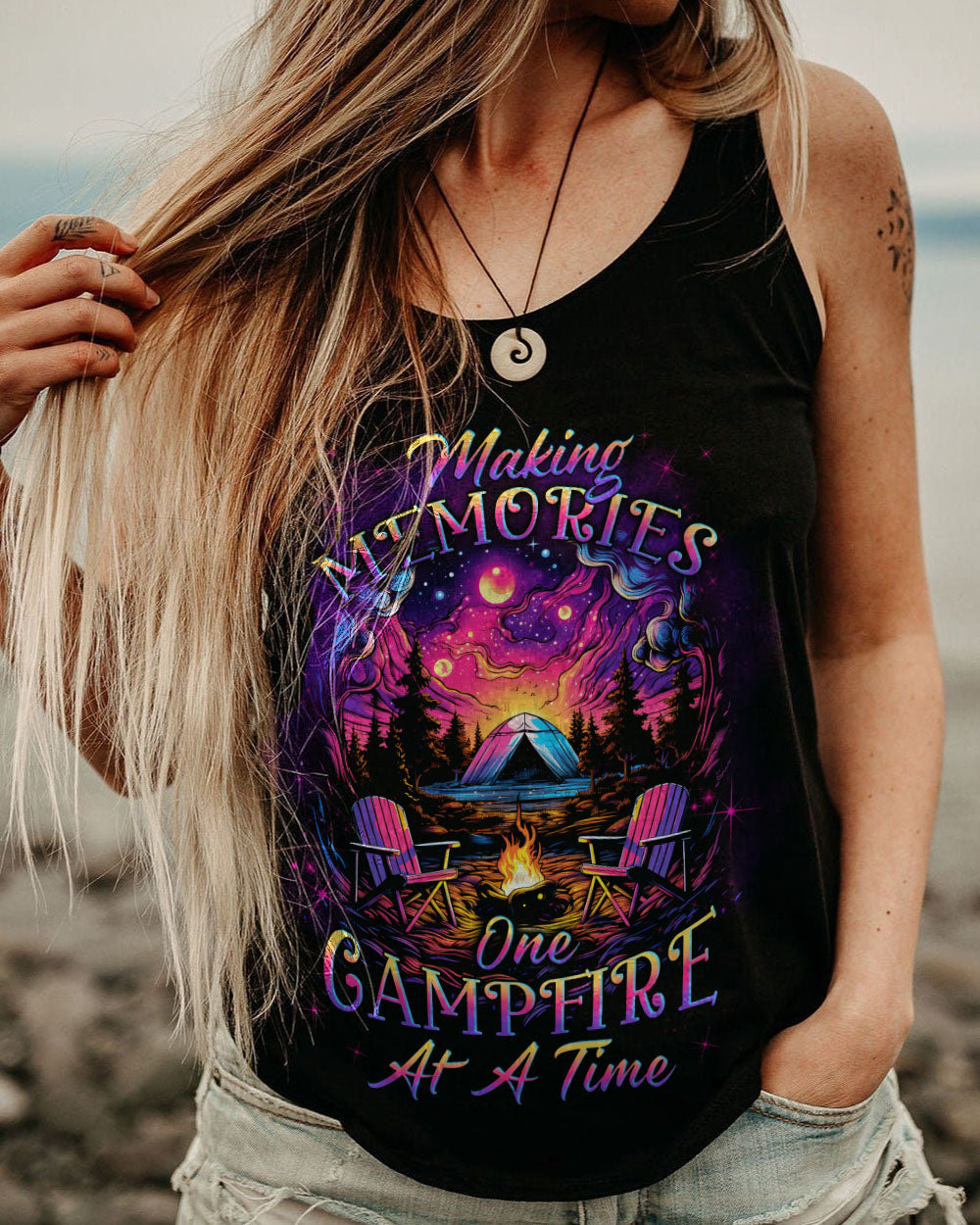 MAKING MEMORIES ONE CAMPFIRE AT A TIME ALL OVER PRINT - YHLN2709234