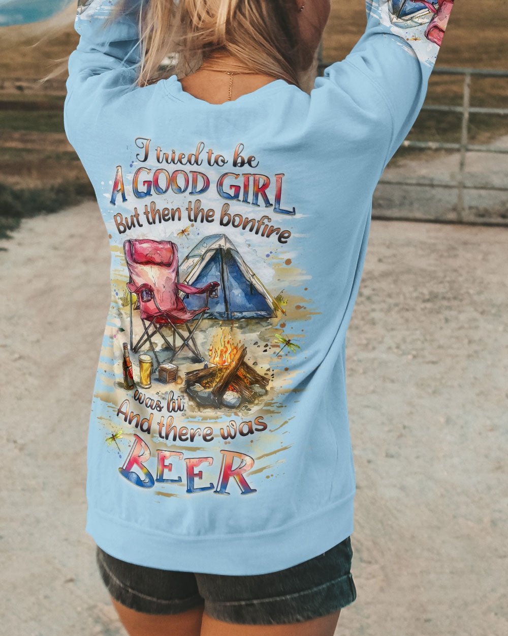 I TRIED TO BE A GOOD GIRL BORNFIRE BEER ALL OVER PRINT - YHLT1812243