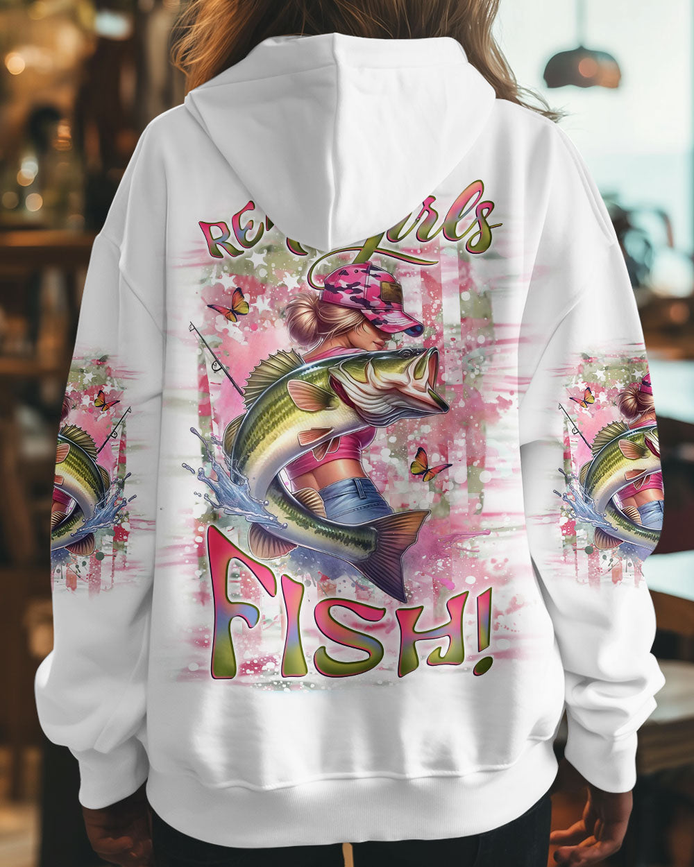 REAL GIRLS FISH FISHING ALL OVER PRINT - YHLT2811241