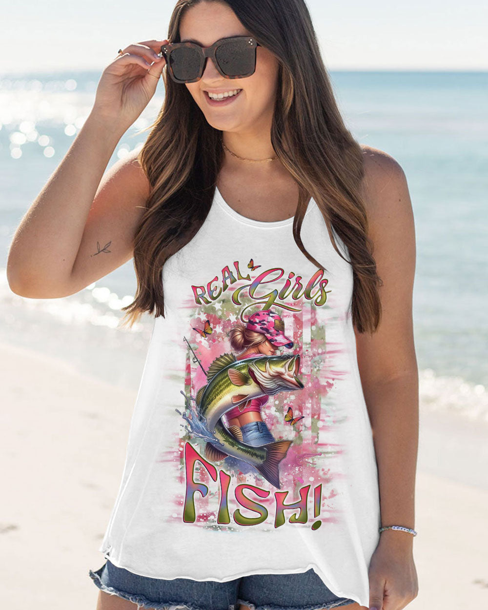 REAL GIRLS FISH FISHING ALL OVER PRINT - YHLT2811241