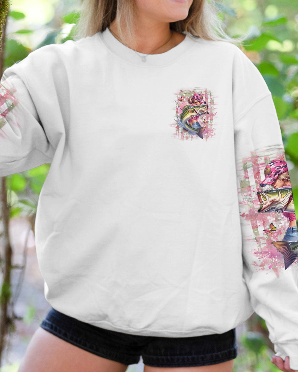 REAL GIRLS FISH FISHING ALL OVER PRINT - YHLT2811241