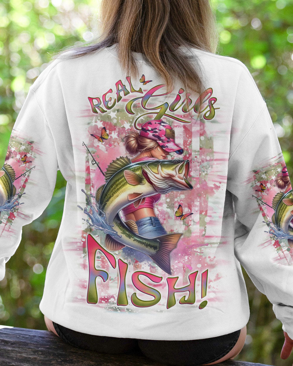 REAL GIRLS FISH FISHING ALL OVER PRINT - YHLT2811241
