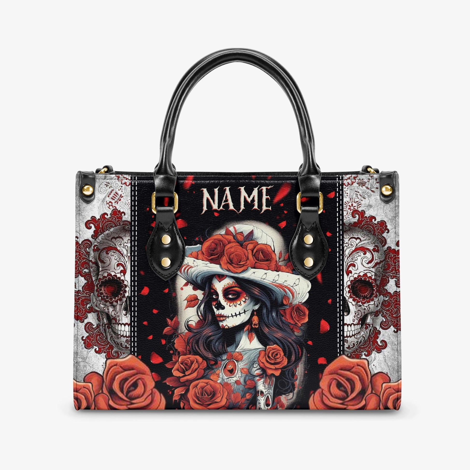 SUGAR SKULL LEATHER HANDBAG - TLNZ2703243