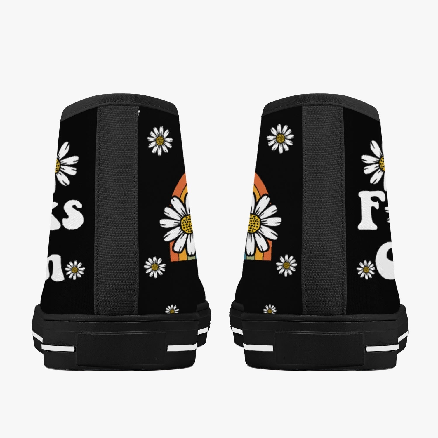 ZERO F GIVEN DAISY RAINBOW HIGH TOP CANVAS SHOES - TY0410221