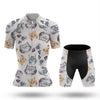 BigCrowns | Relaxing Cat Faces Short Sleeve Cycling Kit