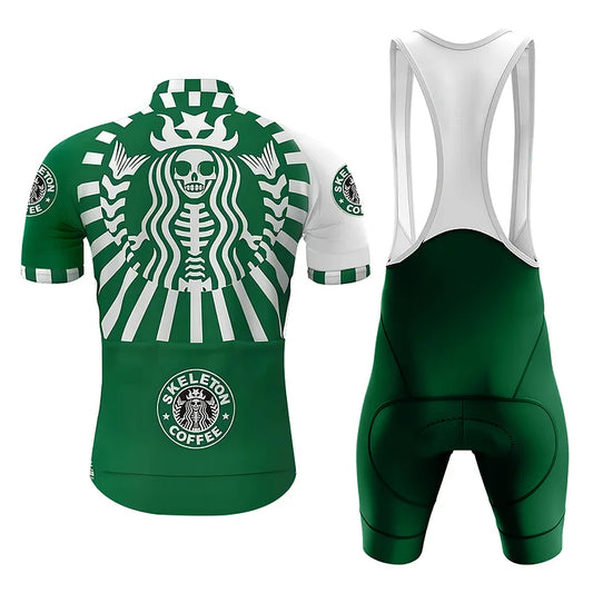BigCrowns | Skeleton Coffee Cycling Short Sleeve Cycling Kit