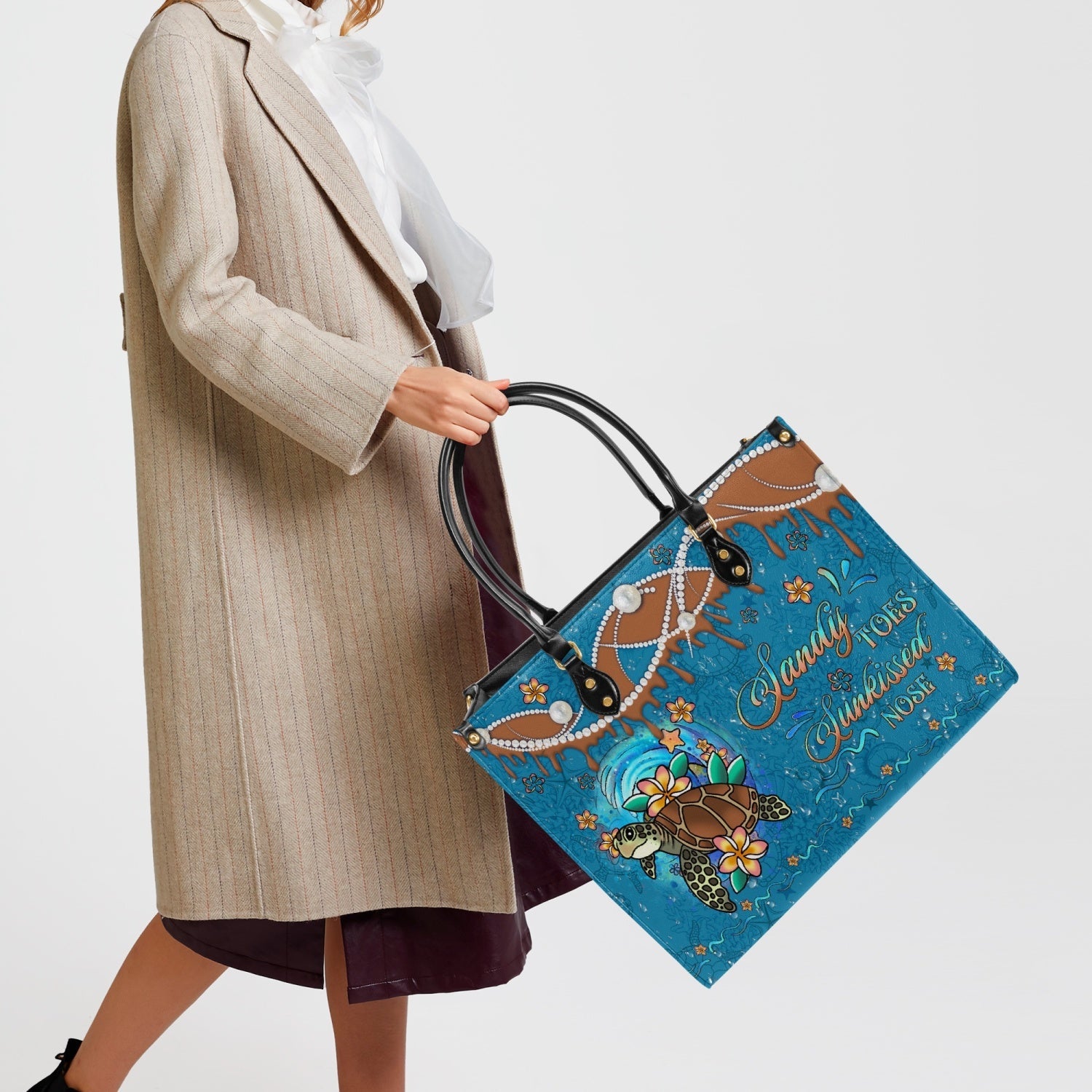 Bigcrowns SANDY TOES SUNKISSED NOSE LEATHER HANDBAG YHDU2703242