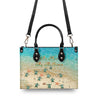 Bigcrowns AS FREE AS THE OCEAN TURTLE LEATHER HANDBAG R0807244