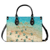 Bigcrowns AS FREE AS THE OCEAN TURTLE LEATHER HANDBAG R0807244