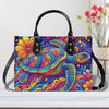 Colorful Turtle Leather Handbag