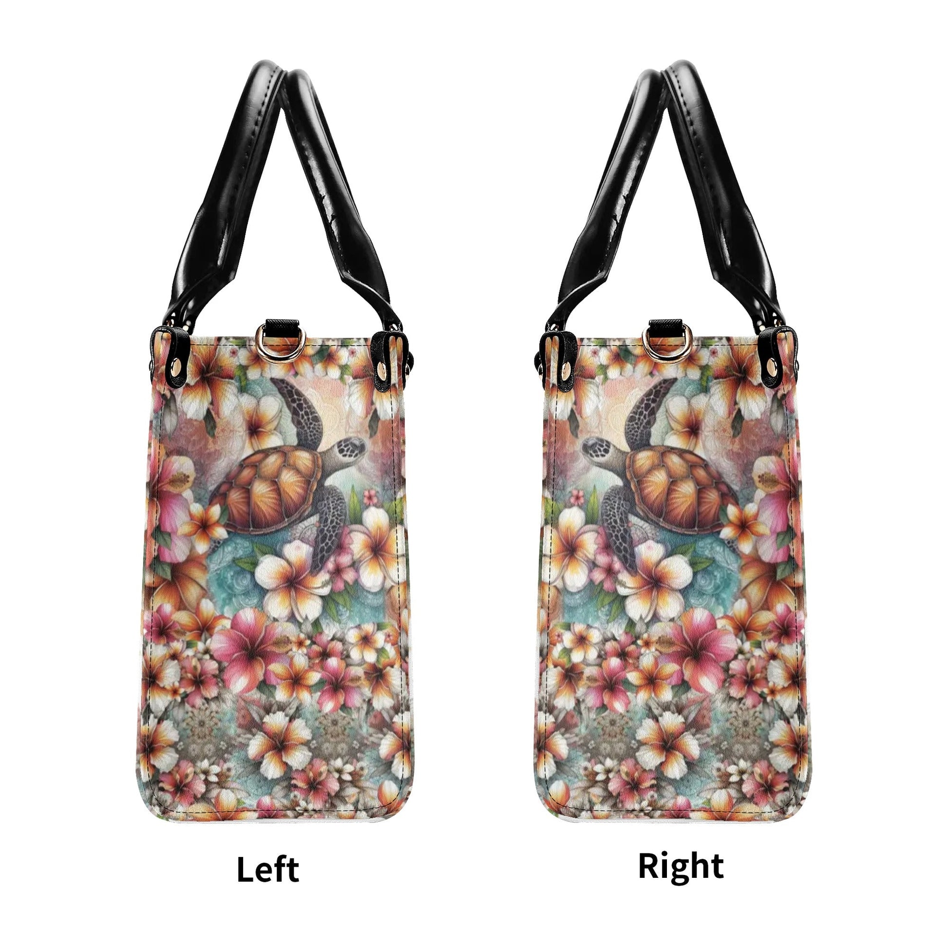 Bigcrowns LIFE IS BETTER WITH TURTLE LEATHER HANDBAG TLPQ3007244