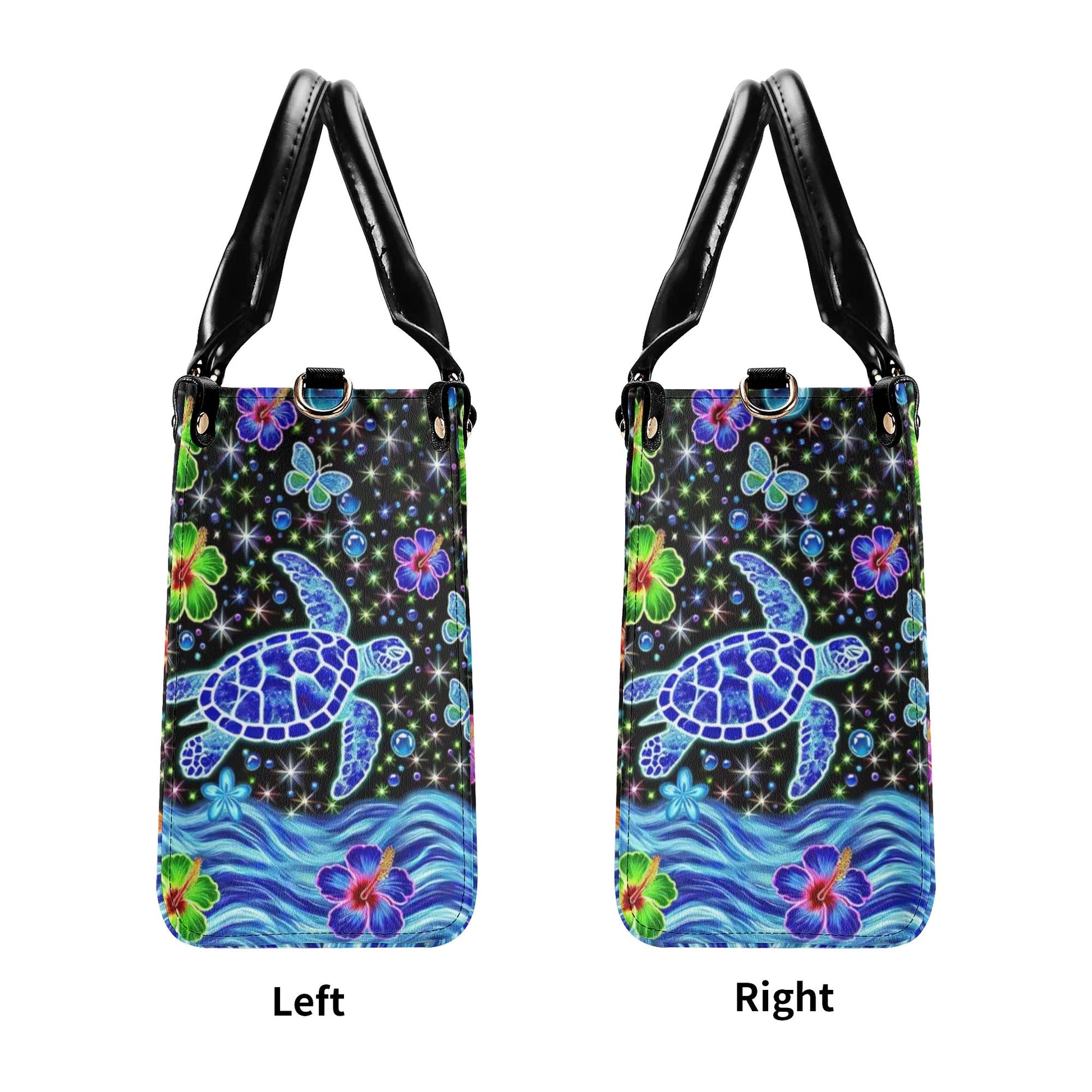 Bigcrowns AS FREE AS THE OCEAN LEATHER HANDBAG W0108244