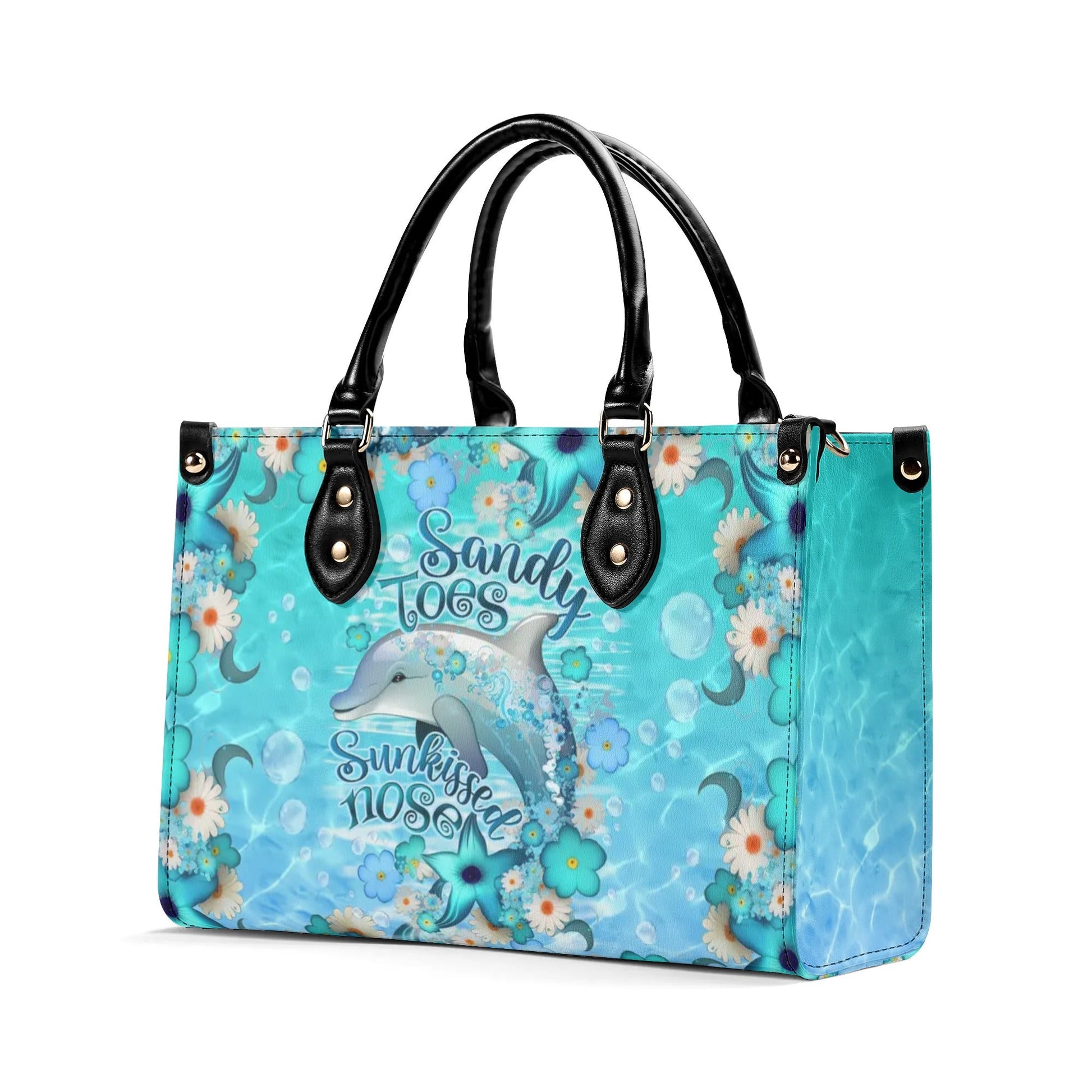 Bigcrowns SANDY TOES SUNKISSED NOSE DOLPHIN LEATHER HANDBAG O2708244