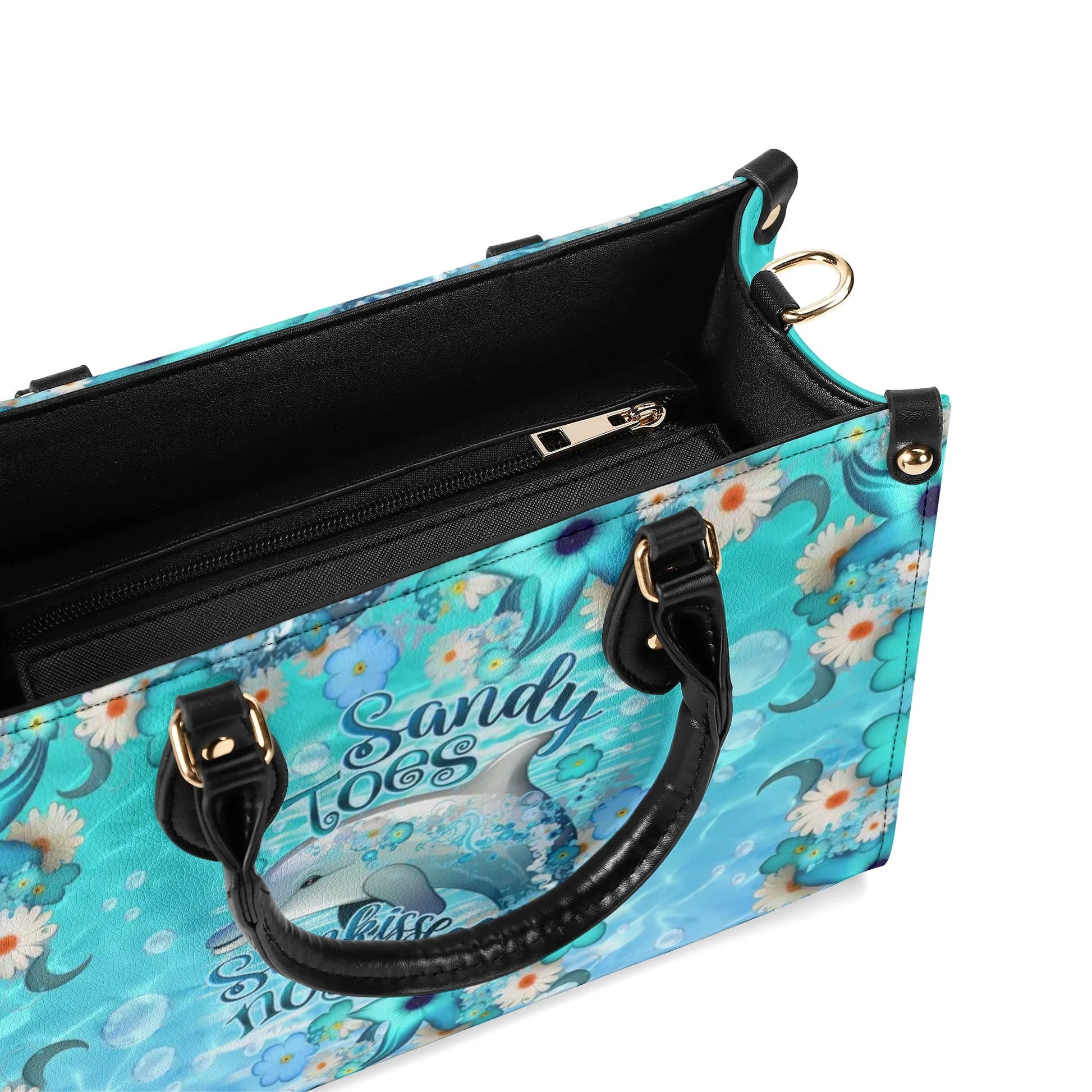Bigcrowns SANDY TOES SUNKISSED NOSE DOLPHIN LEATHER HANDBAG O2708244