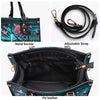DON'T TRY TO FIGURE ME OUT SKULL LADY LEATHER HANDBAG - YHDU1712244