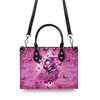 DON'T TRY TO FIGURE ME OUT SKULL REAPER ROSE LEATHER HANDBAG - TLTR3007245