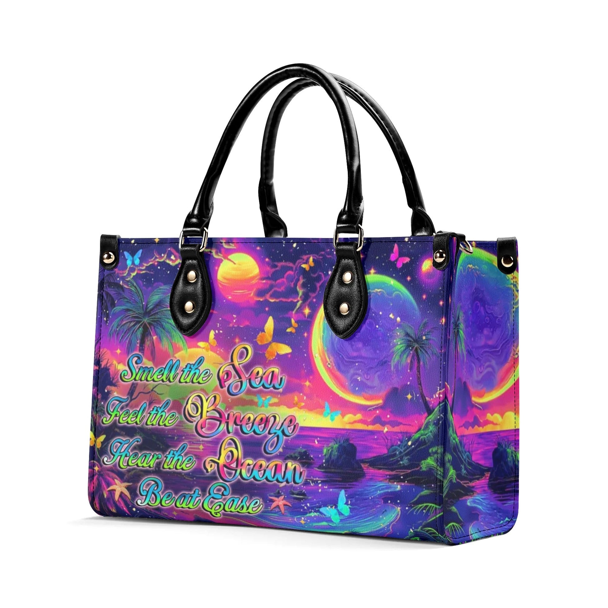 Bigcrowns SMELL THE SEA FEEL THE BREEZE LEATHER HANDBAG T3008244