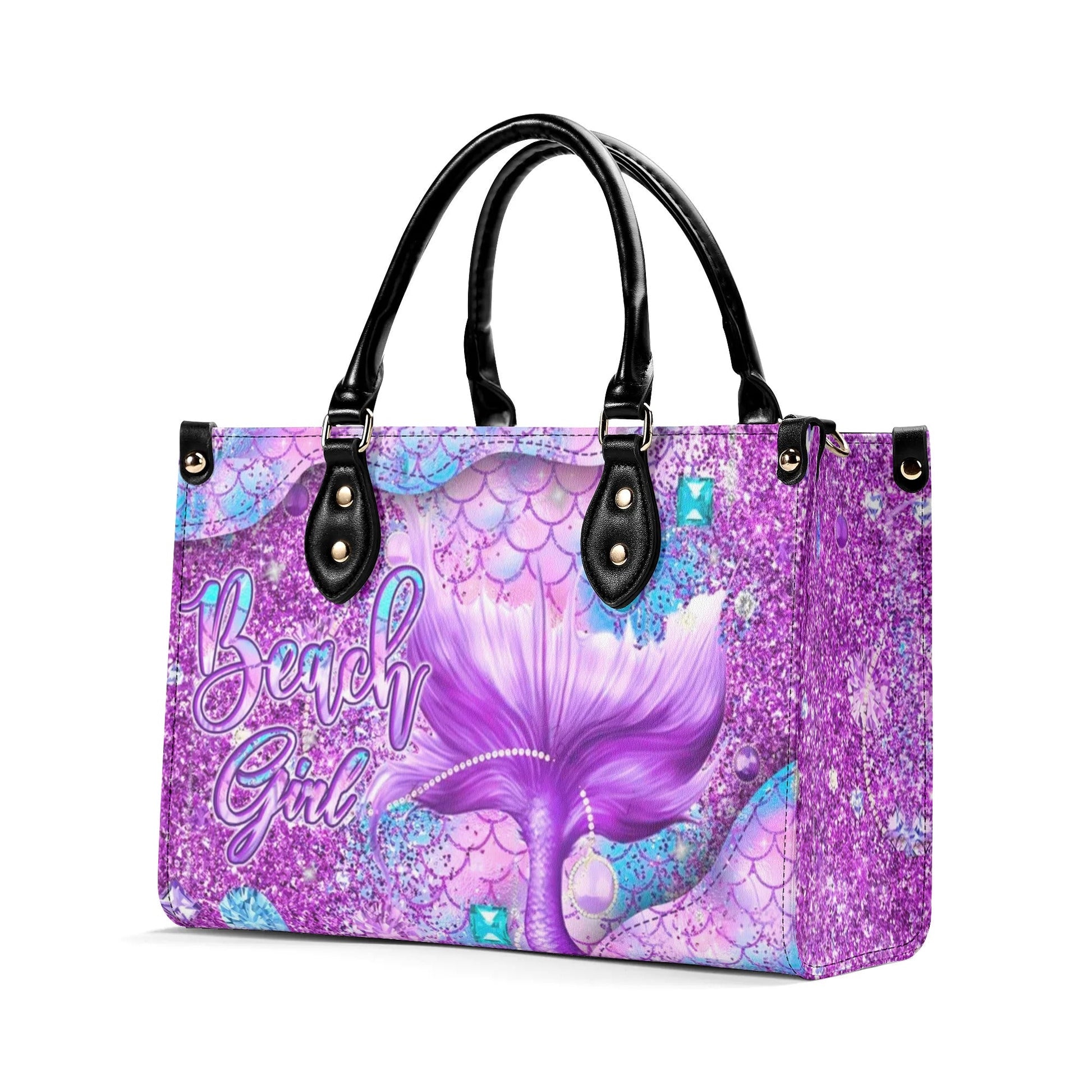Bigcrowns BEACH GIRL MERMAID LEATHER HANDBAG N0606241
