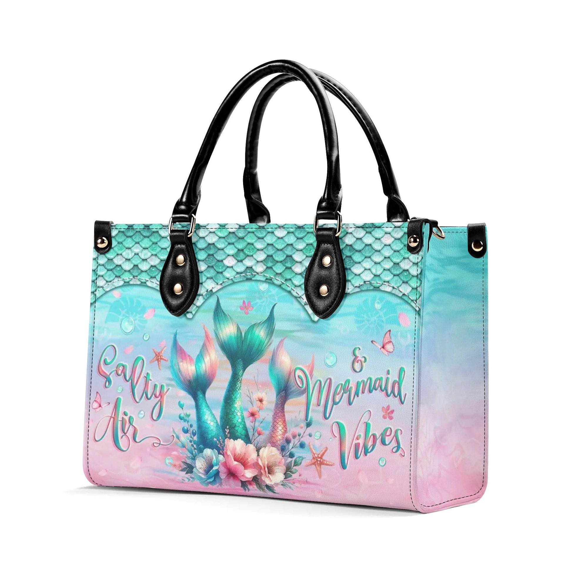 Bigcrowns SALTY AIR AND MERMAID VIBES LEATHER HANDBAG T0506243