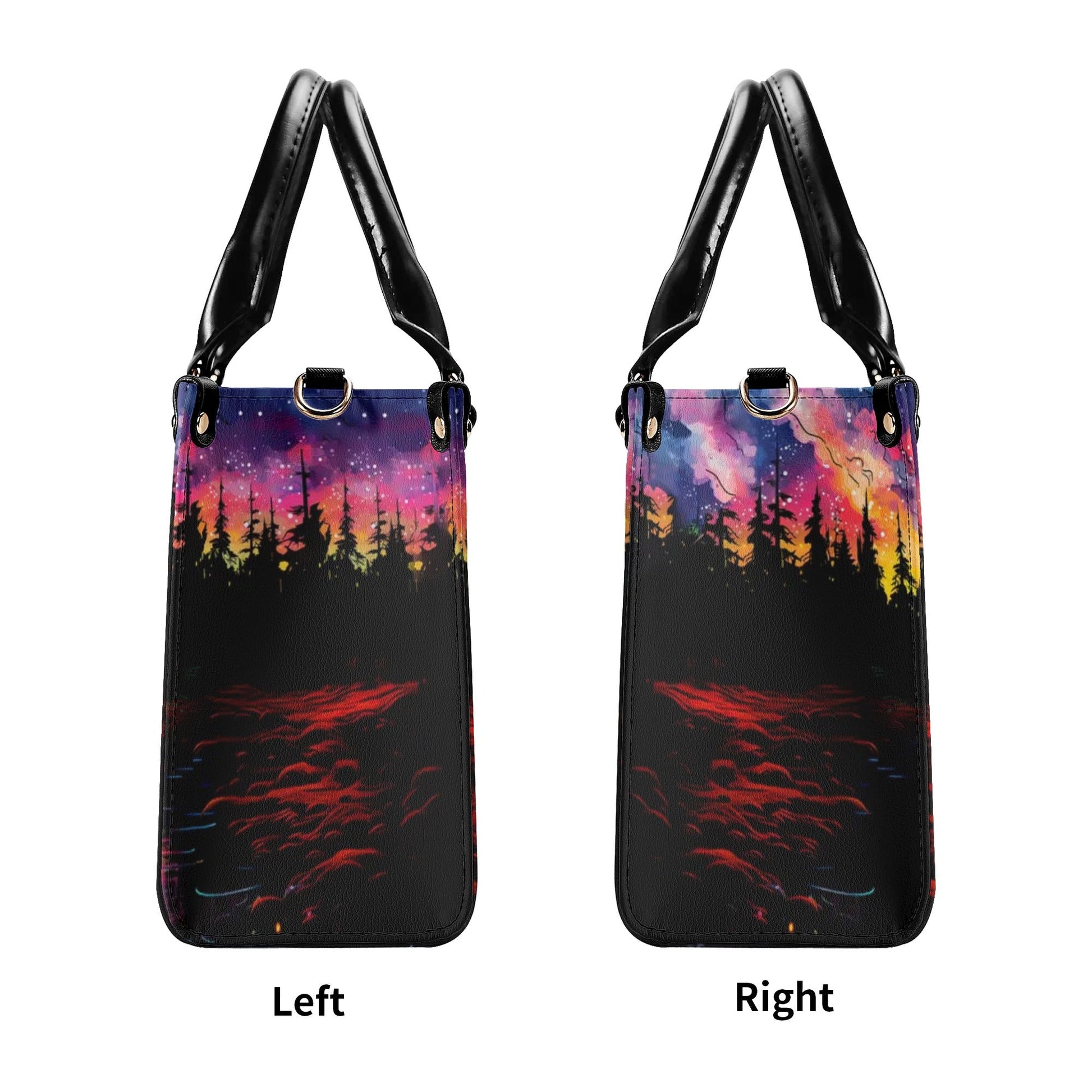 Bigcrowns MAKING MEMORIES ONE CAMPFIRE AT A TIME LEATHER HANDBAG W2705243