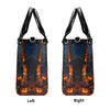 Bigcrowns EAT DRINK AND BE SCARY HALLOWEEN LEATHER HANDBAG YHDU2008244