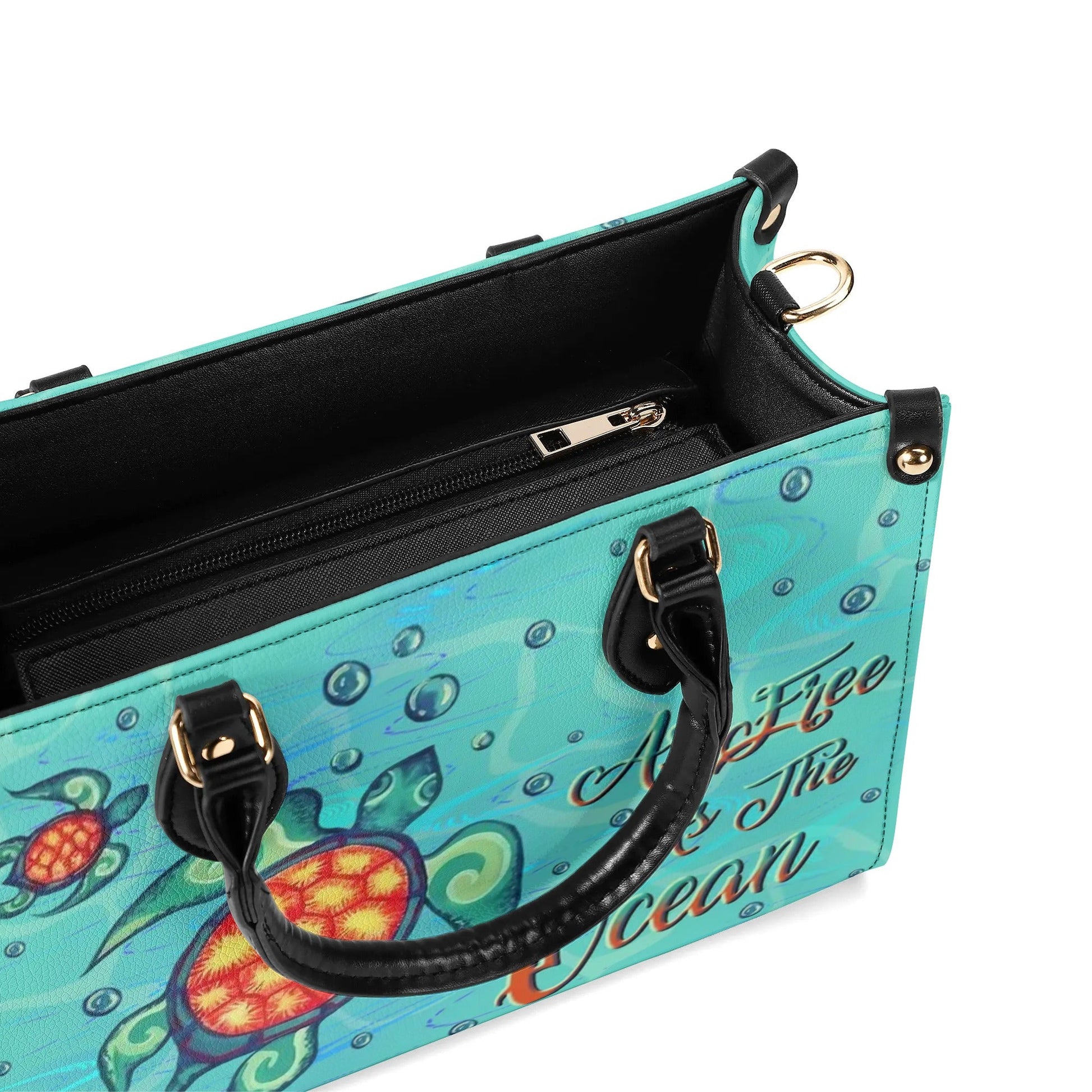 Bigcrowns AS FREE AS THE OCEAN LEATHER HANDBAG N1908244