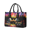 Bigcrowns MAKING MEMORIES ONE CAMPFIRE AT A TIME LEATHER HANDBAG W2705243