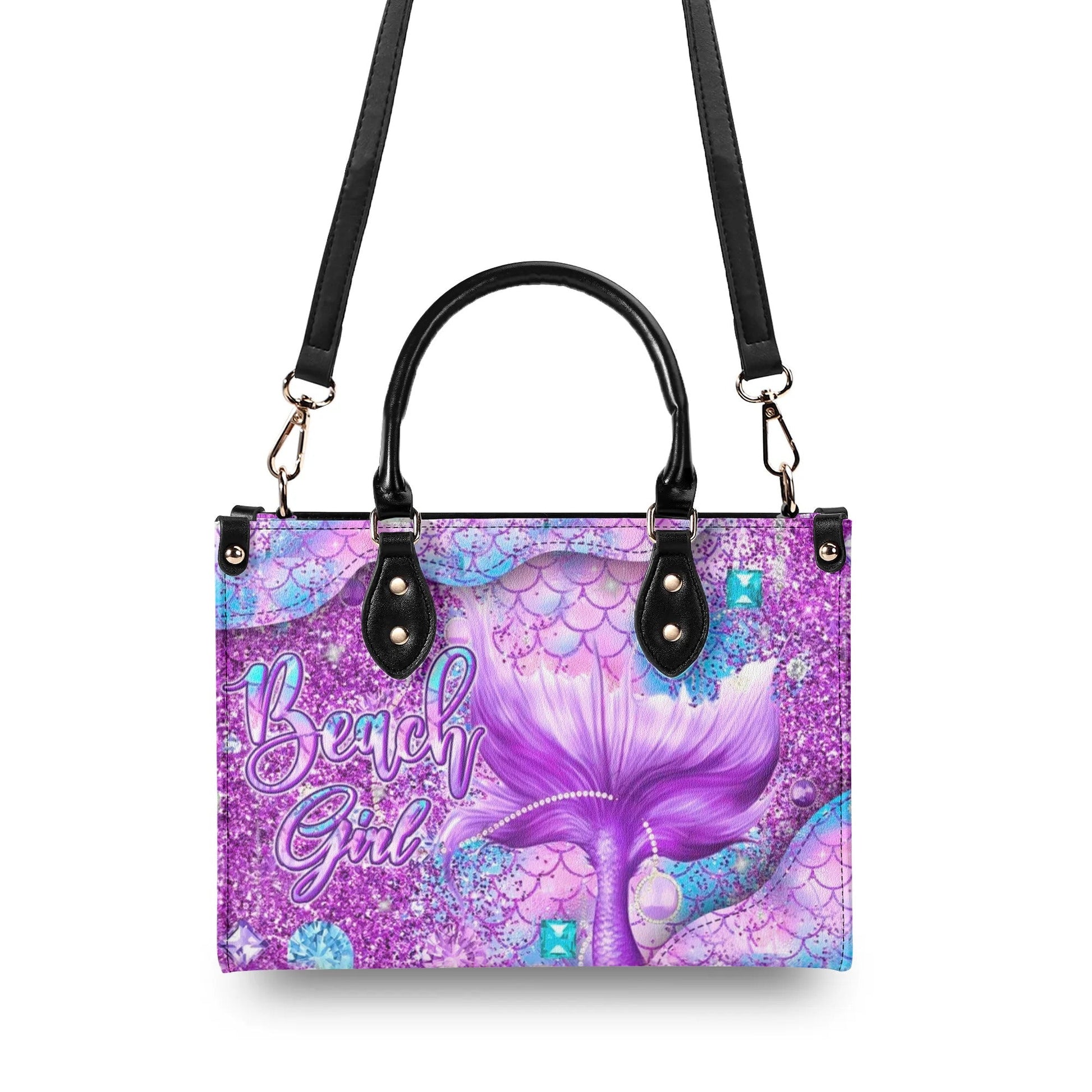 Bigcrowns BEACH GIRL MERMAID LEATHER HANDBAG N0606241