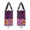 SUNFLOWER LEOPARD MESSY BUN SKULL LEATHER HANDBAG - TLNO0506242
