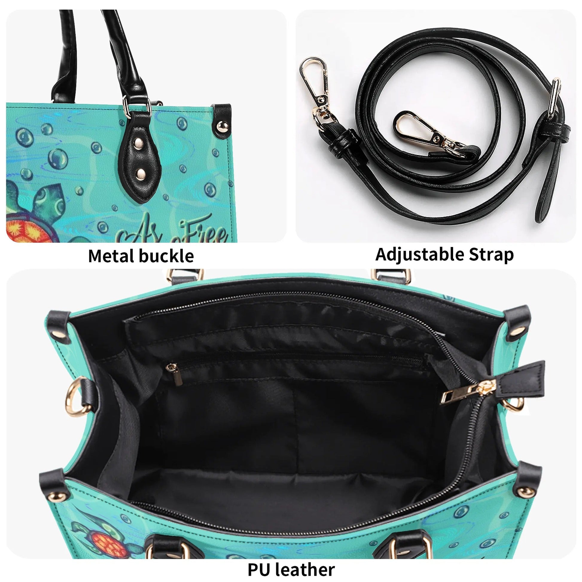 Bigcrowns AS FREE AS THE OCEAN LEATHER HANDBAG N1908244