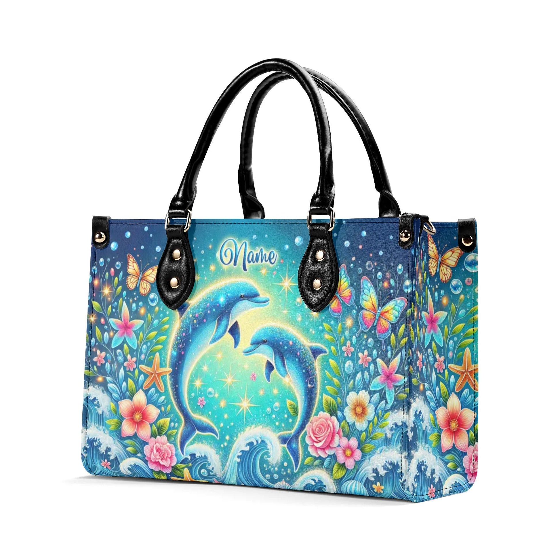 Bigcrowns DOLPHIN MOON LEATHER HANDBAG W2706243