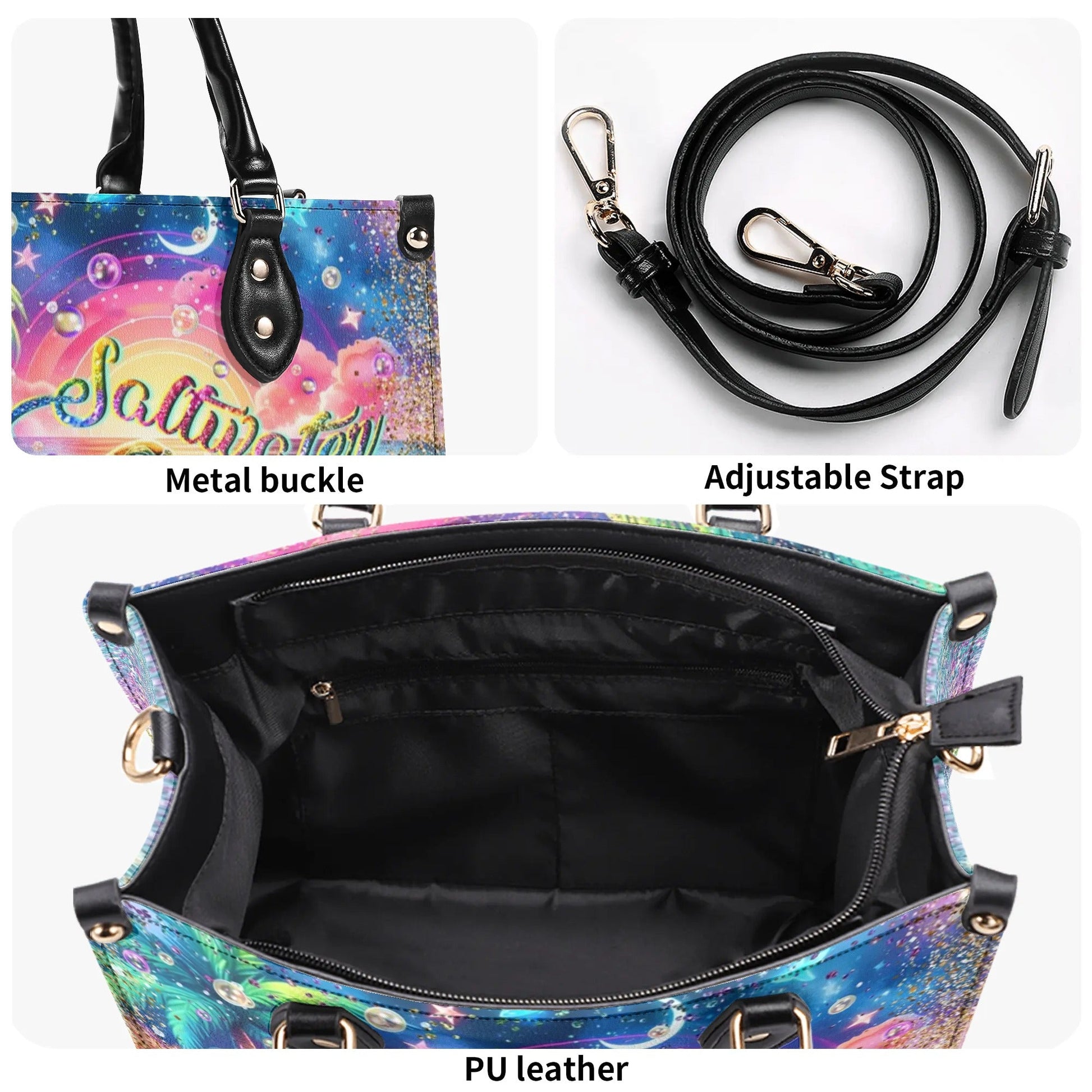 Bigcrowns SALTWATER HEALS EVERYTHING LEATHER HANDBAG N0107244