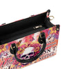 I AM WHO I AM FLORAL SKULL TIE DYE LEATHER HANDBAG - TLTW2406241