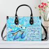 Bigcrowns SMELL THE SEA FEEL THE BREEZE TURTLE LEATHER HANDBAG G1508244