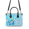 Bigcrowns SMELL THE SEA FEEL THE BREEZE TURTLE LEATHER HANDBAG G1508244