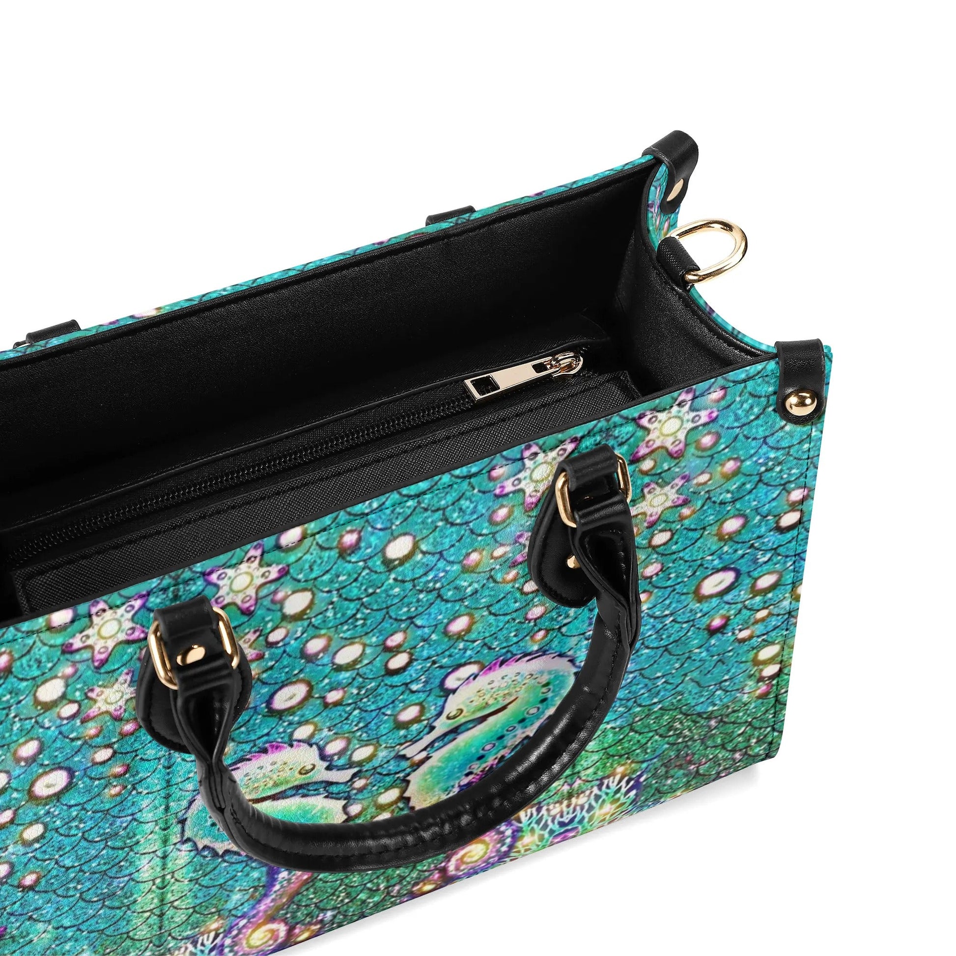 Bigcrowns GLOWING SEAHORSE LEATHER HANDBAG YHDU1706242