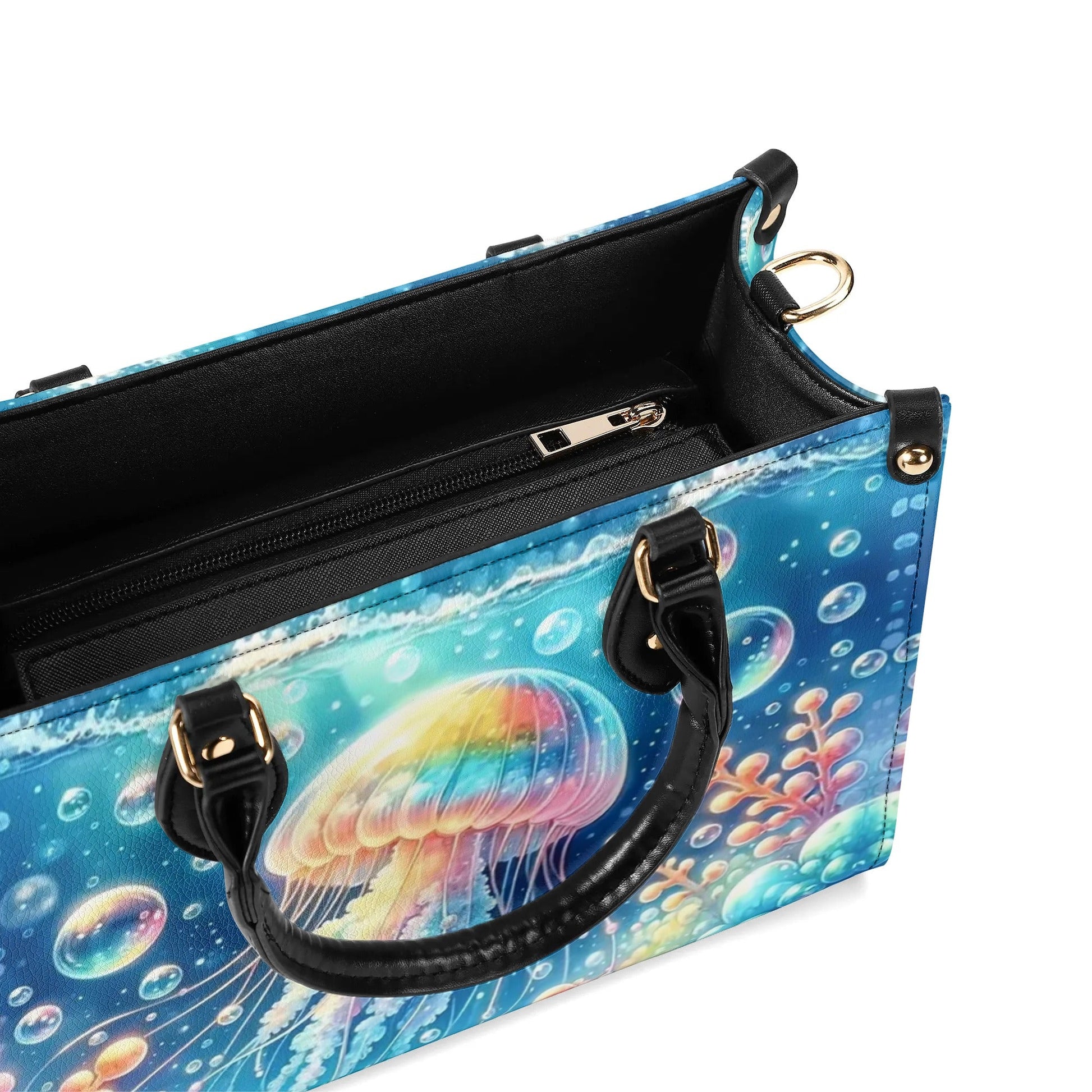 Bigcrowns AS FREE AS THE OCEAN LEATHER HANDBAG YHDU1207242
