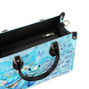 Bigcrowns SMELL THE SEA FEEL THE BREEZE TURTLE LEATHER HANDBAG G1508244