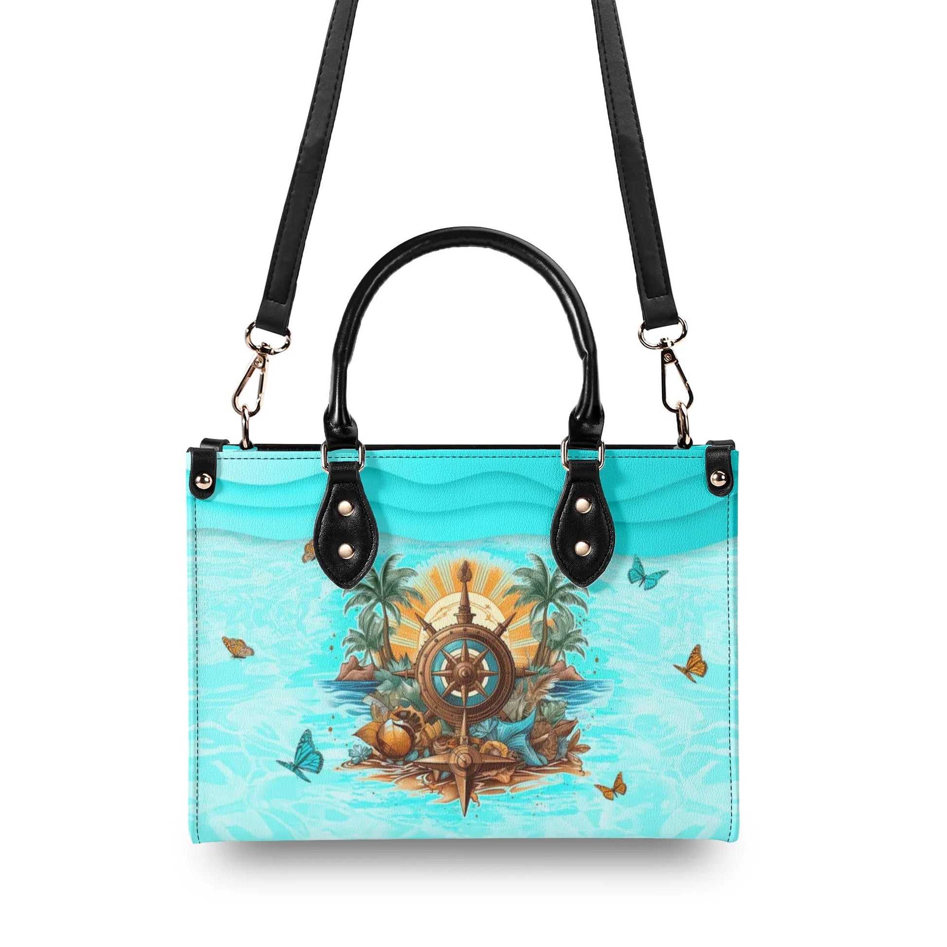 Bigcrowns SMELL THE SEA FEEL THE BREEZE LEATHER HANDBAG N1706242