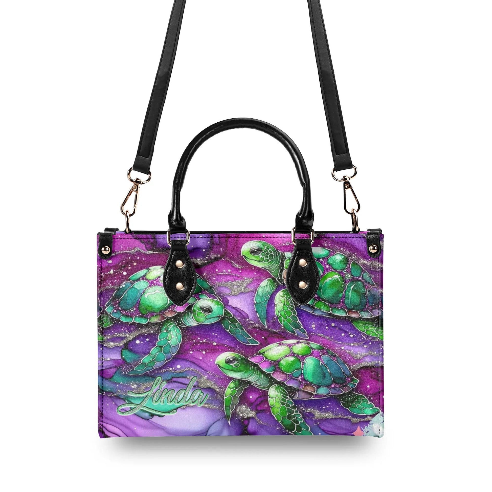 Bigcrowns SEA TURTLE LEATHER HANDBAG R2207244
