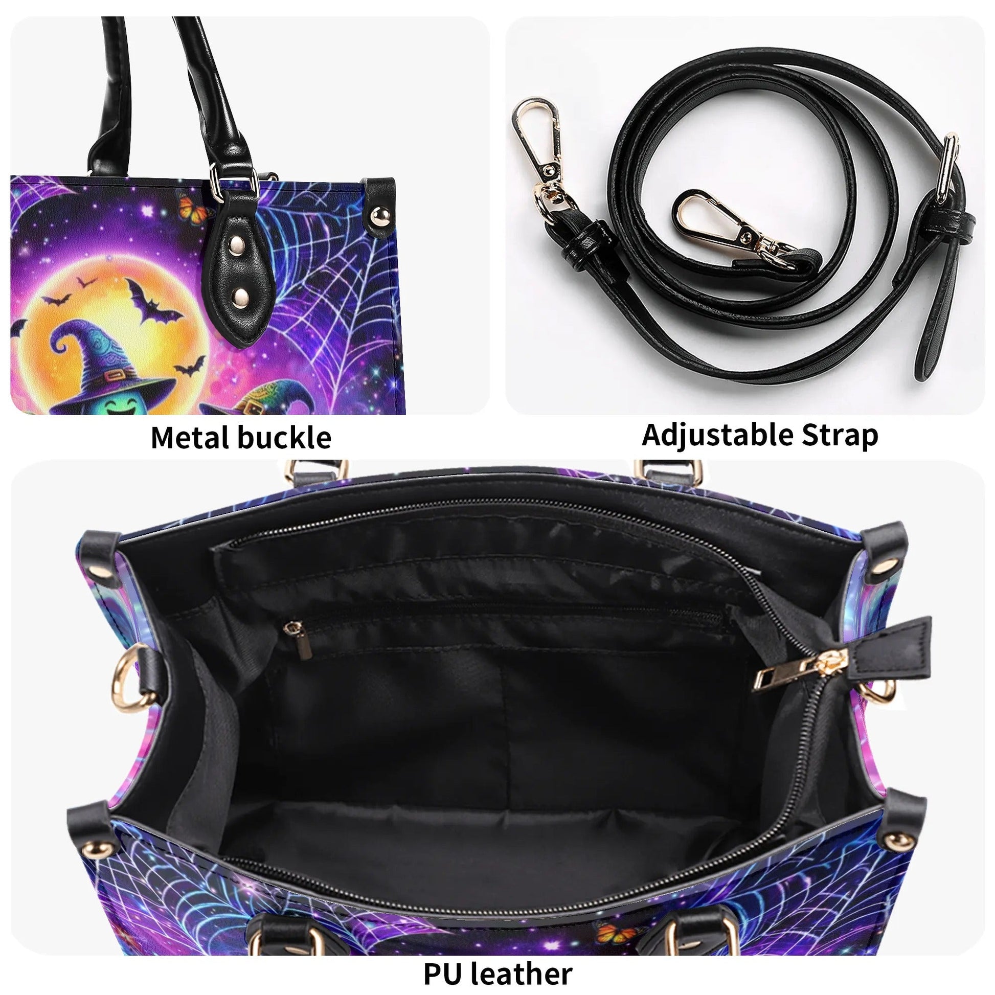 Bigcrowns CUTE GHOST CAMPING HALLOWEEN LEATHER HANDBAG T0808244