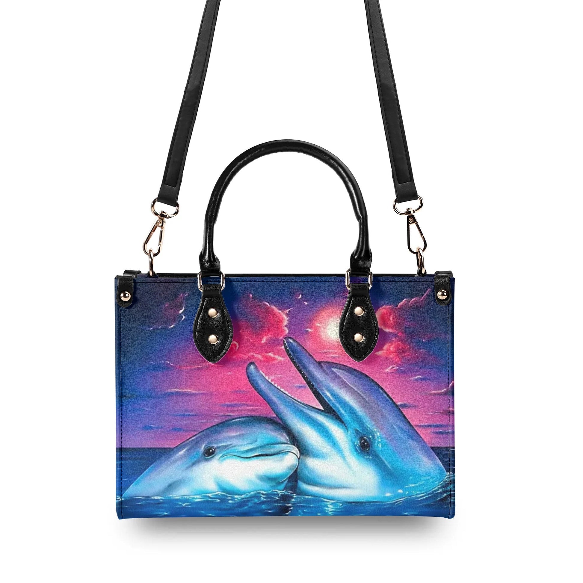 Bigcrowns DOLPHIN LOVE BEACH LEATHER HANDBAG G0609241