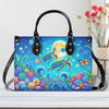 Bigcrowns SEA TURTLE FLORAL LEATHER HANDBAG R2406244