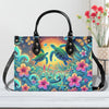 Bigcrowns SEA TURTLE FLOWER LEATHER HANDBAG Z1907244